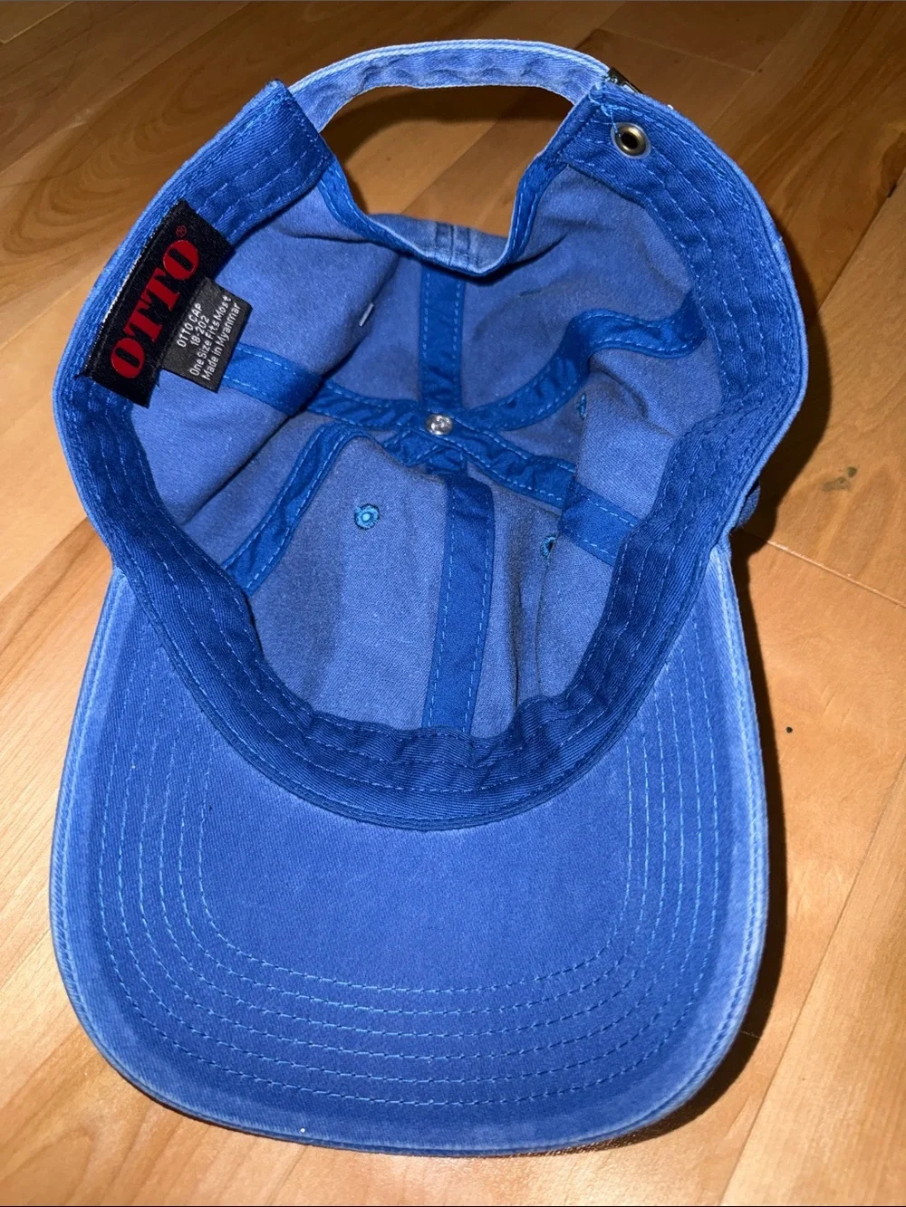 Blue Ladies soft Baseball Cap with Floral Turtle Patch NWT